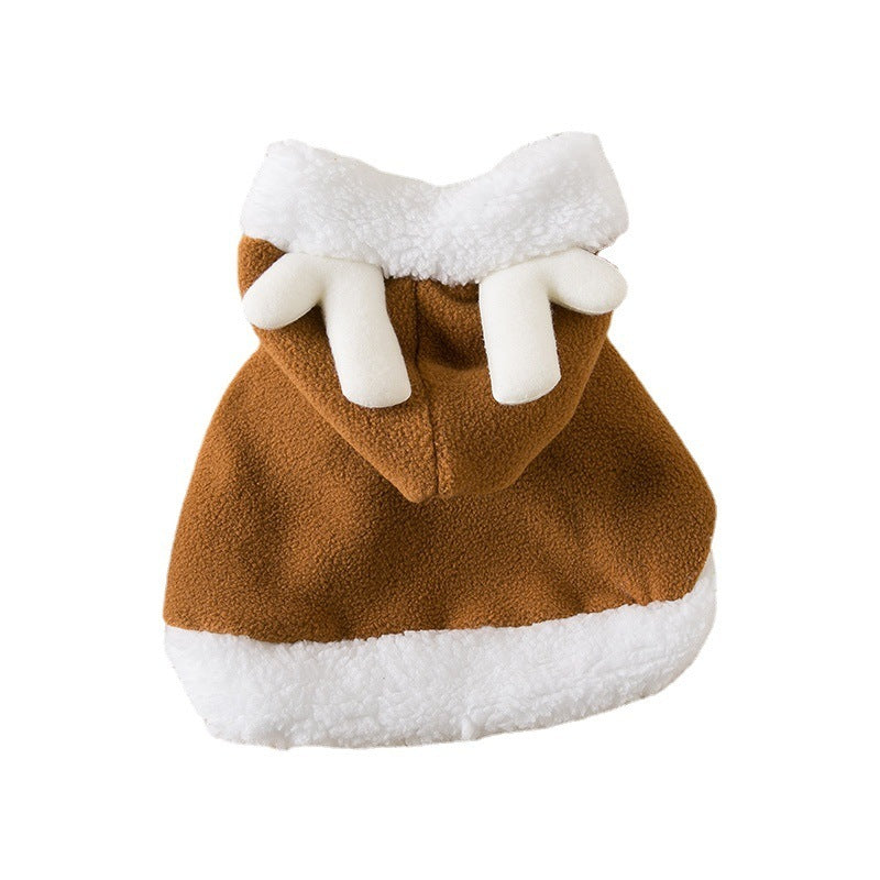 Santa’s Little Helper Cloak – Cute Red Pet Outfit