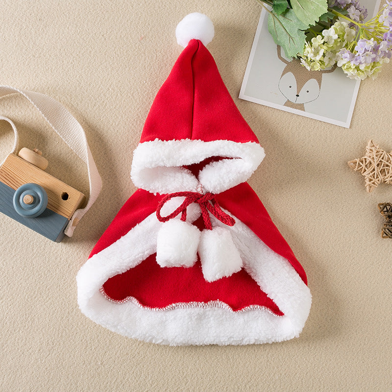 Santa’s Little Helper Cloak – Cute Red Pet Outfit